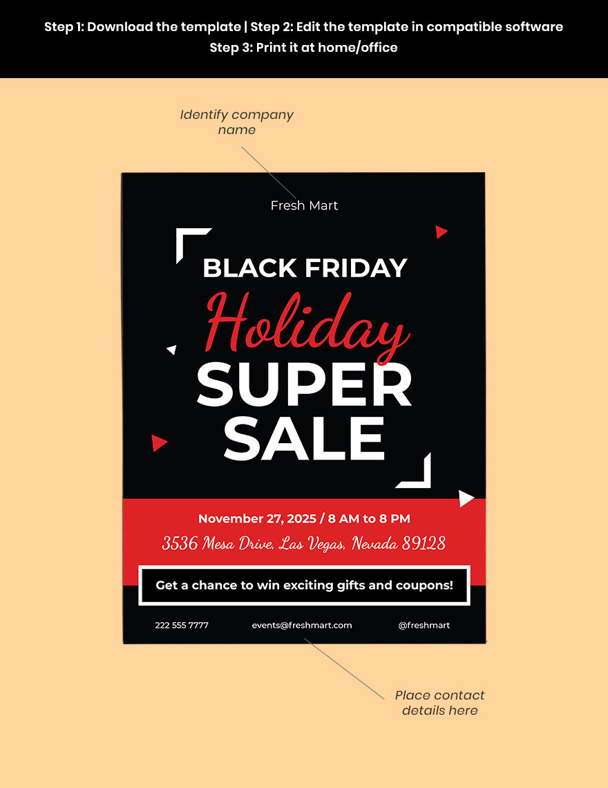 Black Friday Holiday Flyer Template