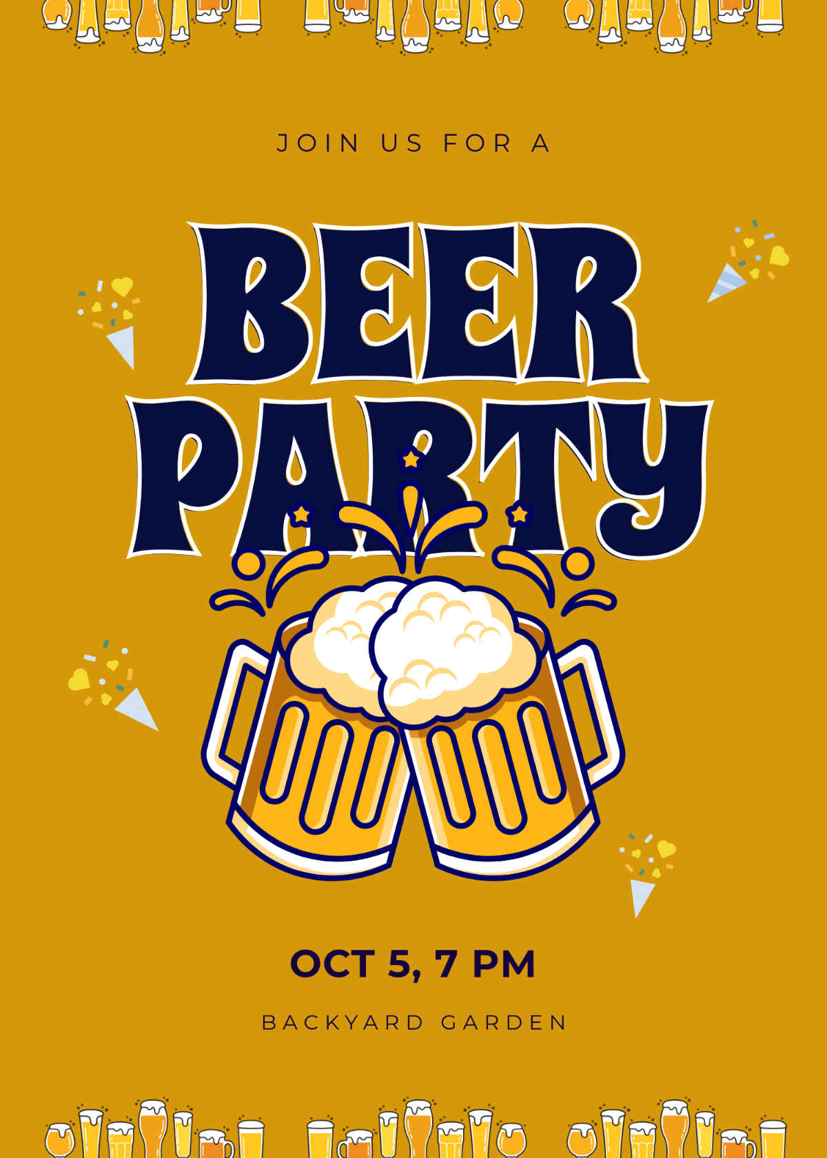 Free Beer Party Template
