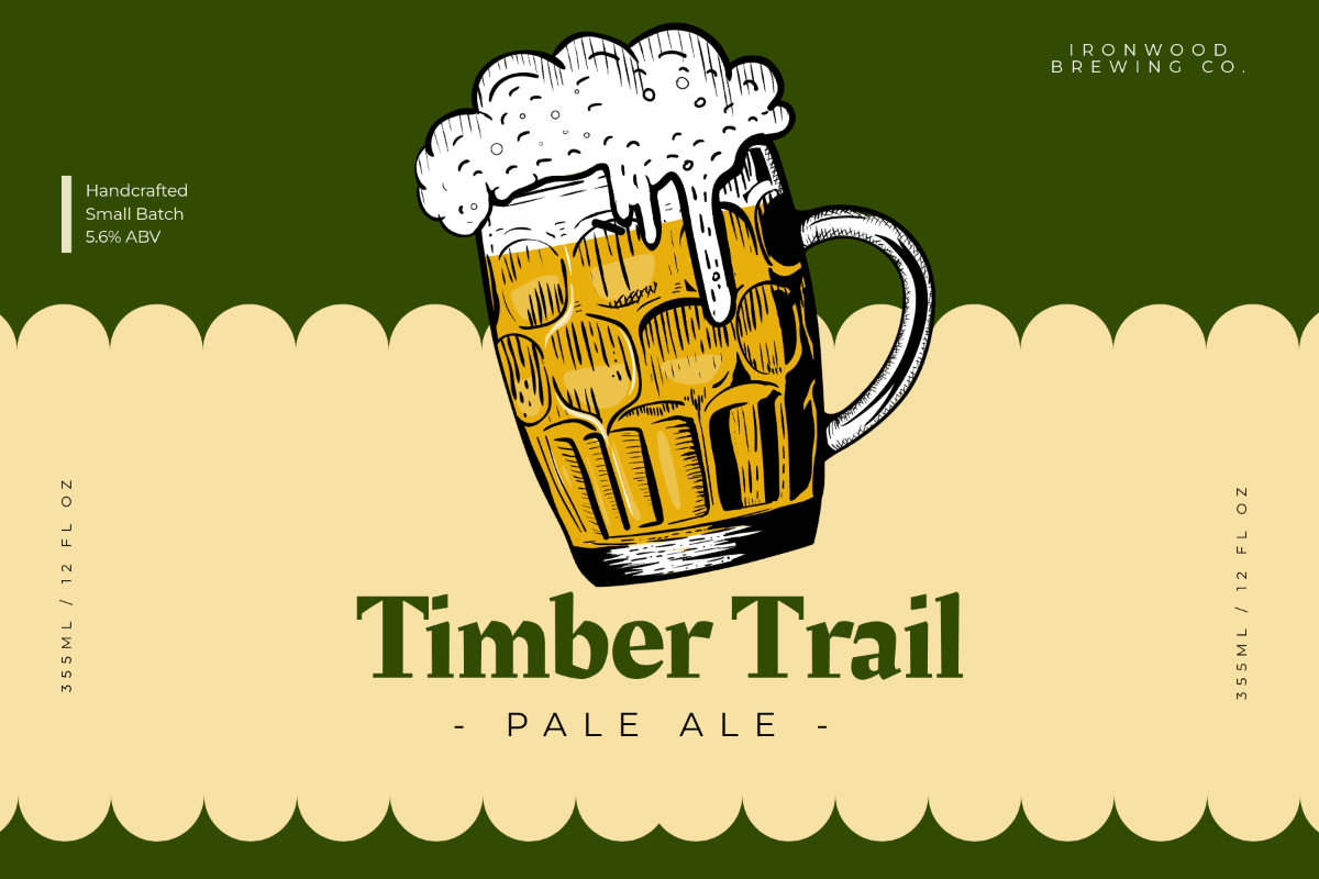 Free Beer Bottle Template
