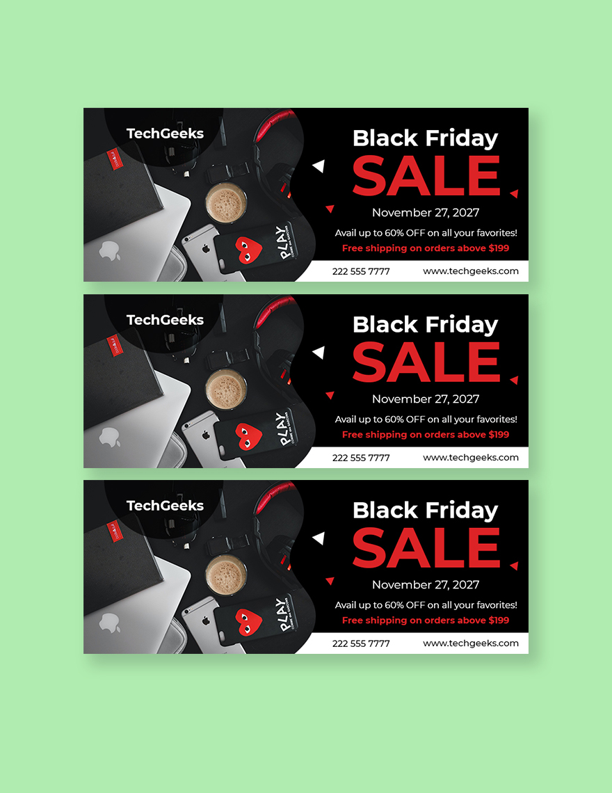 Black Friday Facebook Cover Photo Template