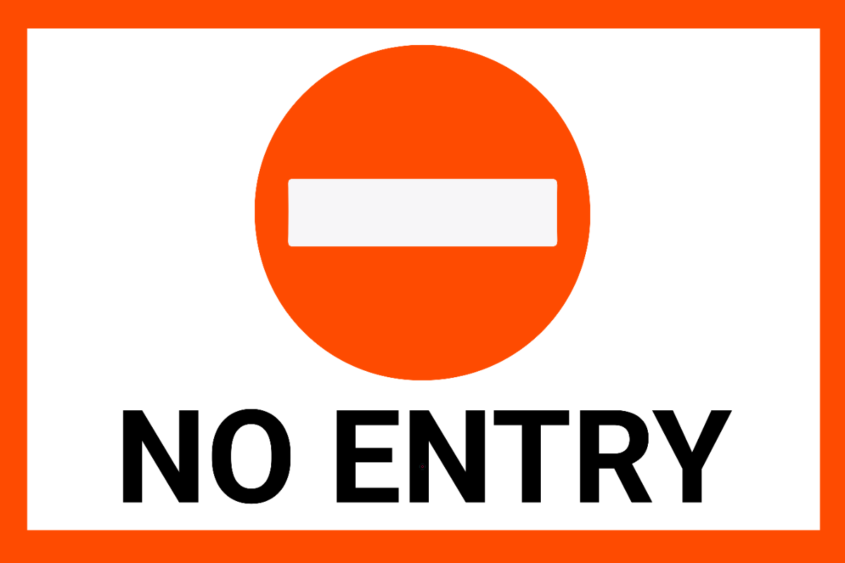 Free No Entry Sign Template