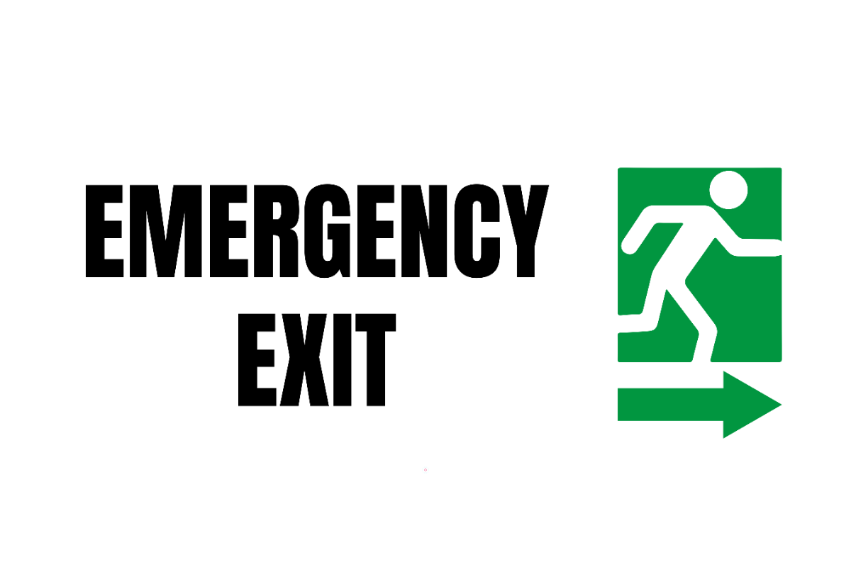 Free Emergency Exit Sign Template