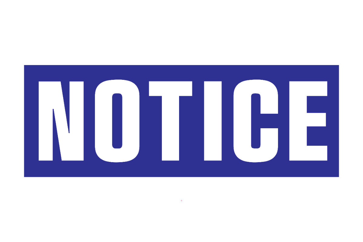 Free Notice Sign Template