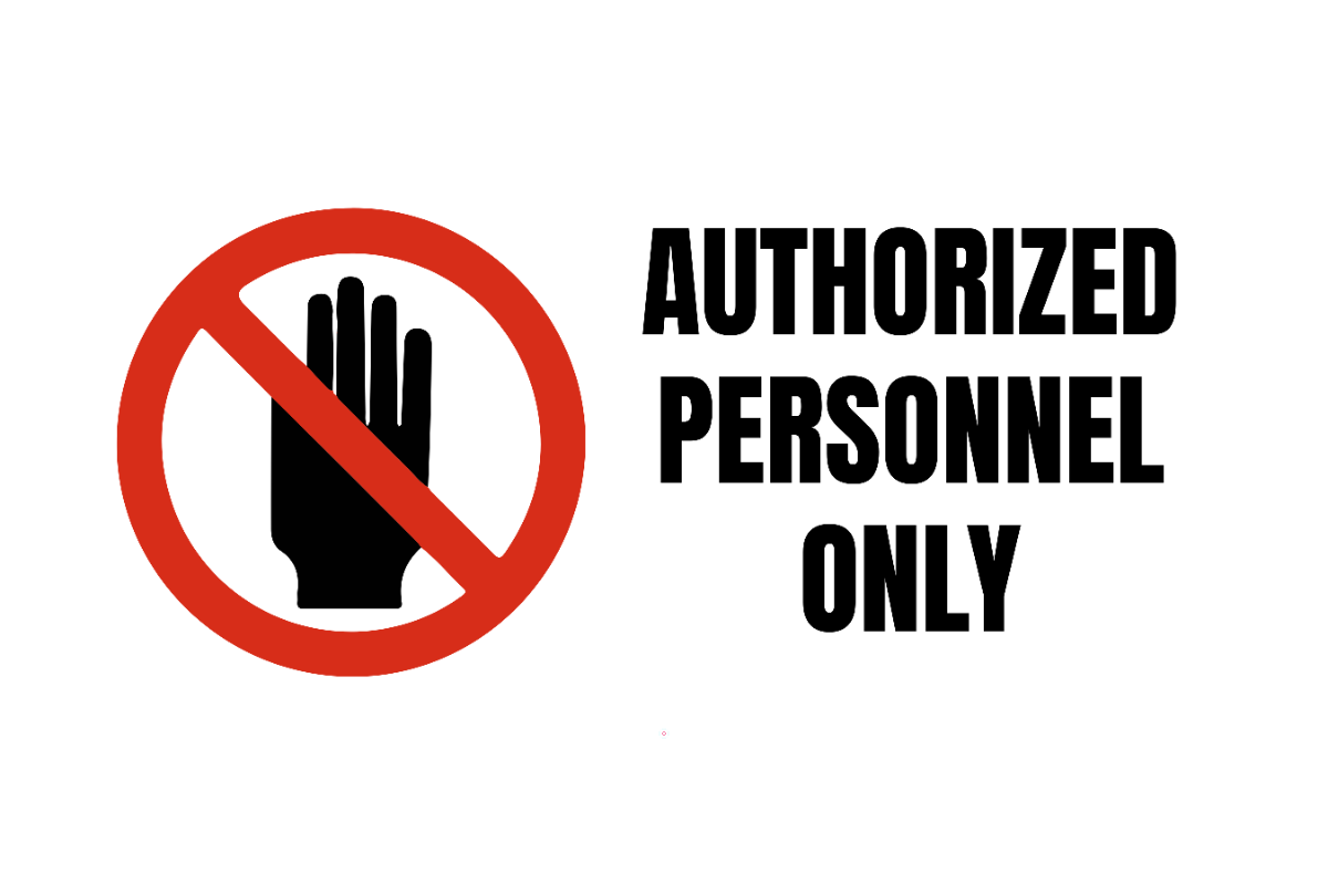 Free Authorized Personnel Only Sign Template