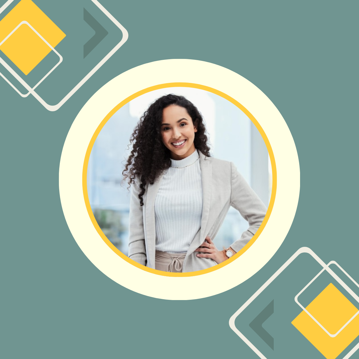 Free Creative Business Linkedin Profile Photo Template