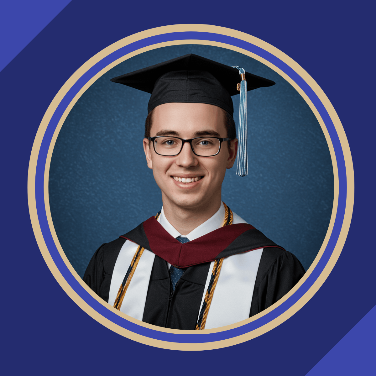 Free Graduation Linkedin Profile Photo Template to Edit Online