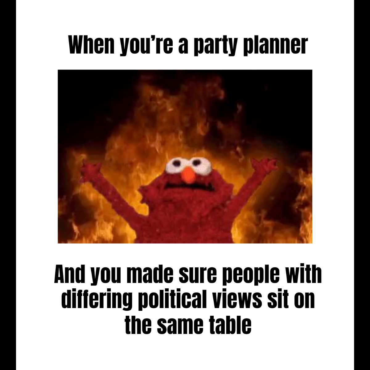 Free Elmo Fire Meme Template to Edit Online