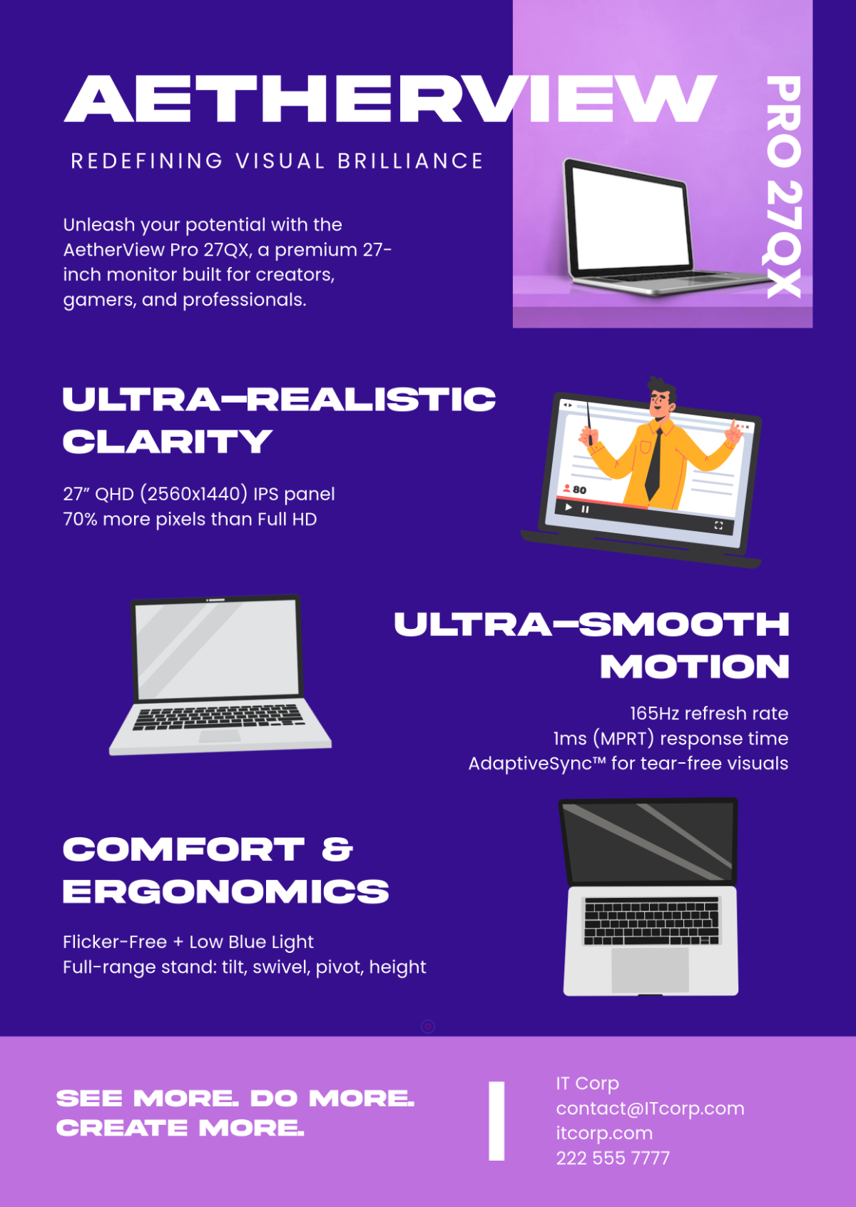 Computer Monitor Product Description Template