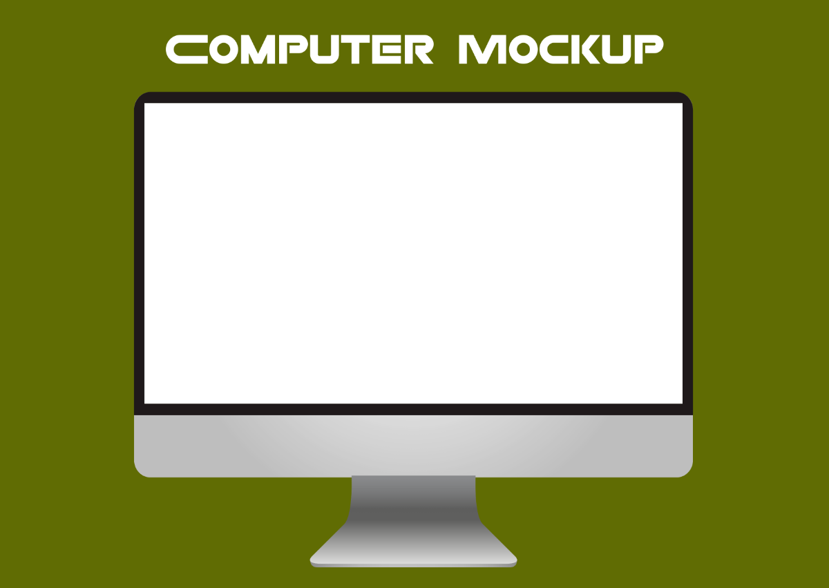 Computer Mockup Template