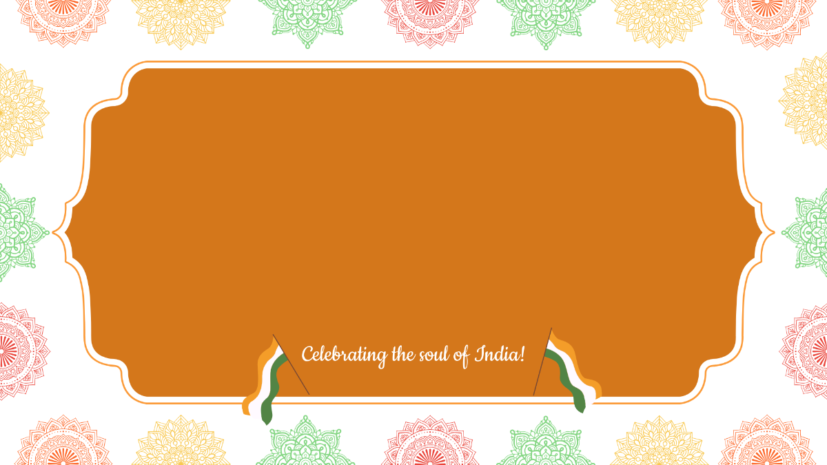 Free India Independence Day Background Border Design Template
