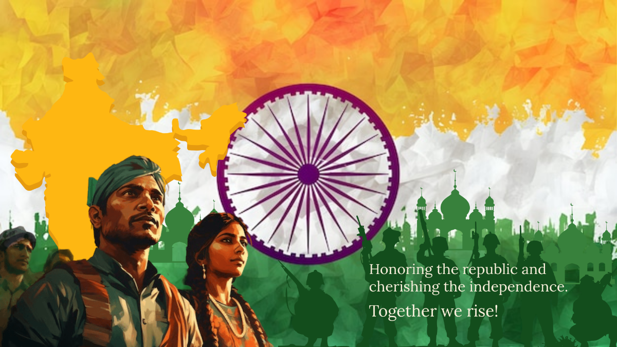 Free India Republic Independence Day Background Template