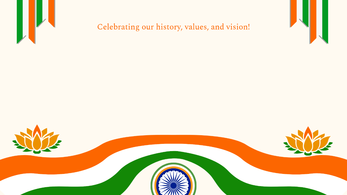 Free India Independence Day Background Presentation Template