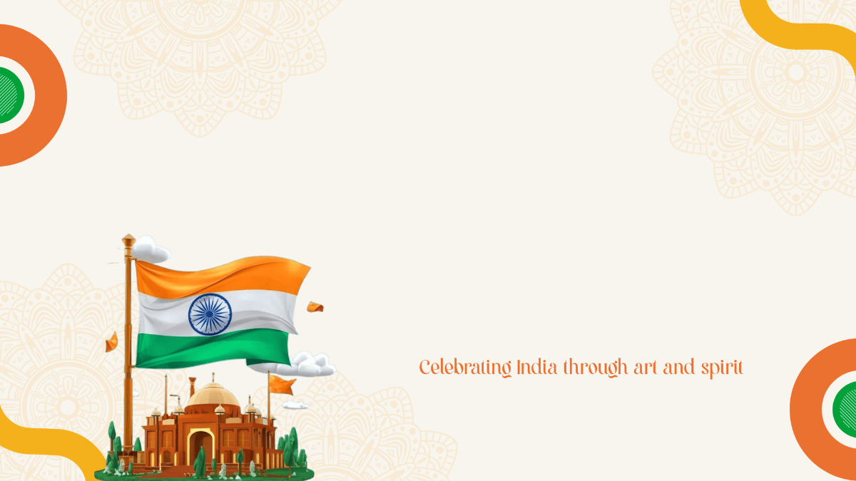 Free Creative India Independence Day Art Background Template