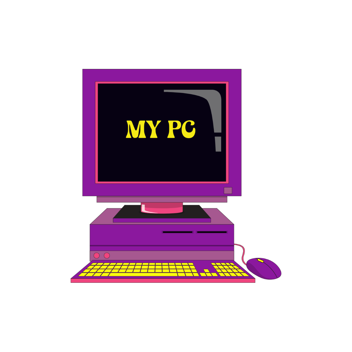 Free Retro Computer Icon Template to Edit Online
