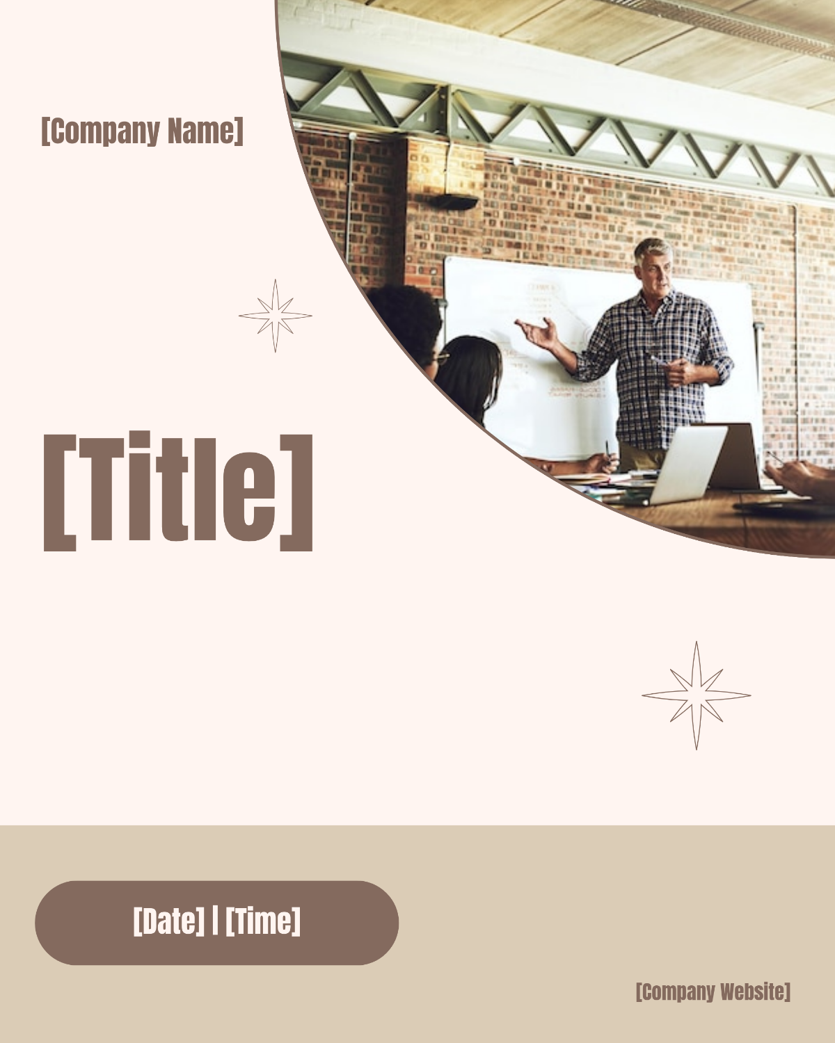 Free Blank Workshop Social Media Template