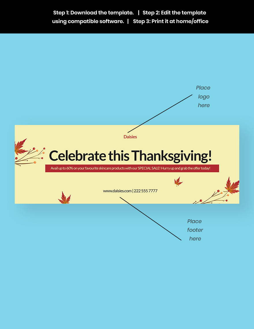 Thanksgiving Tumblr Banner Template