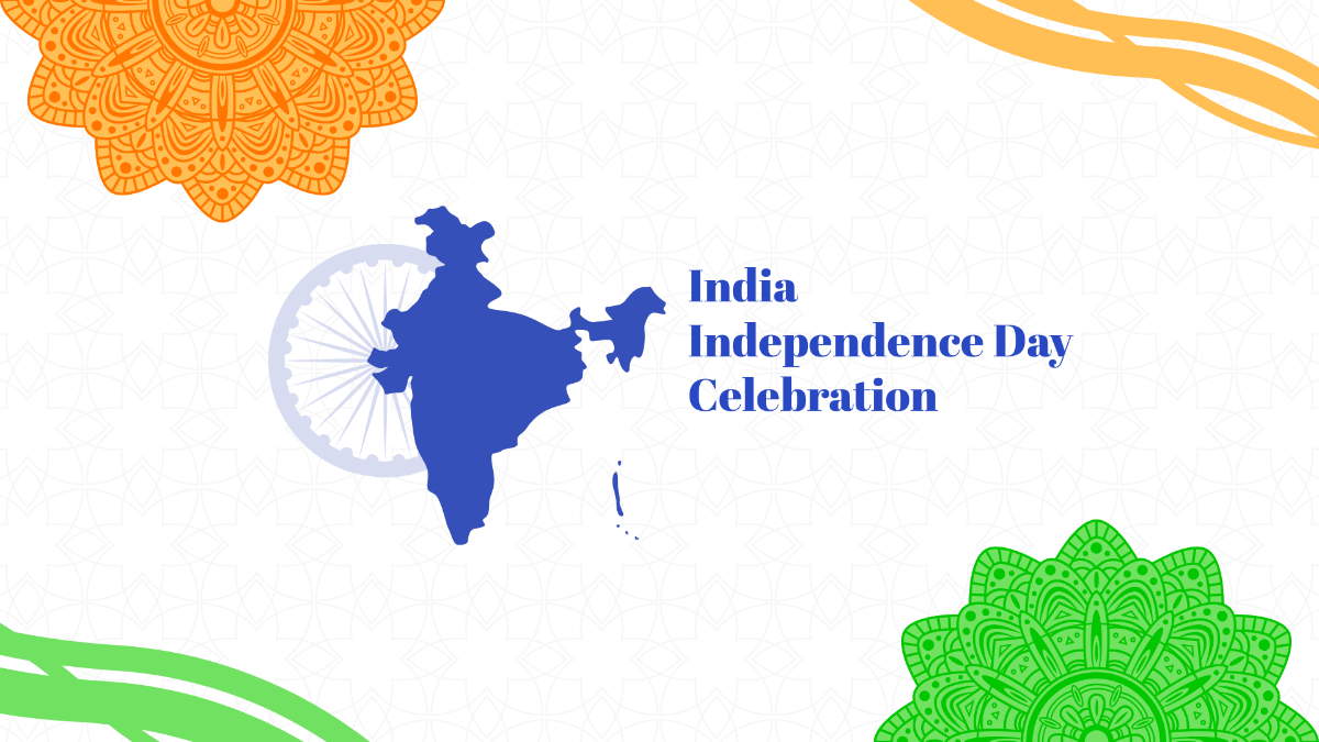 Free India Independence Day Celebration Background Template