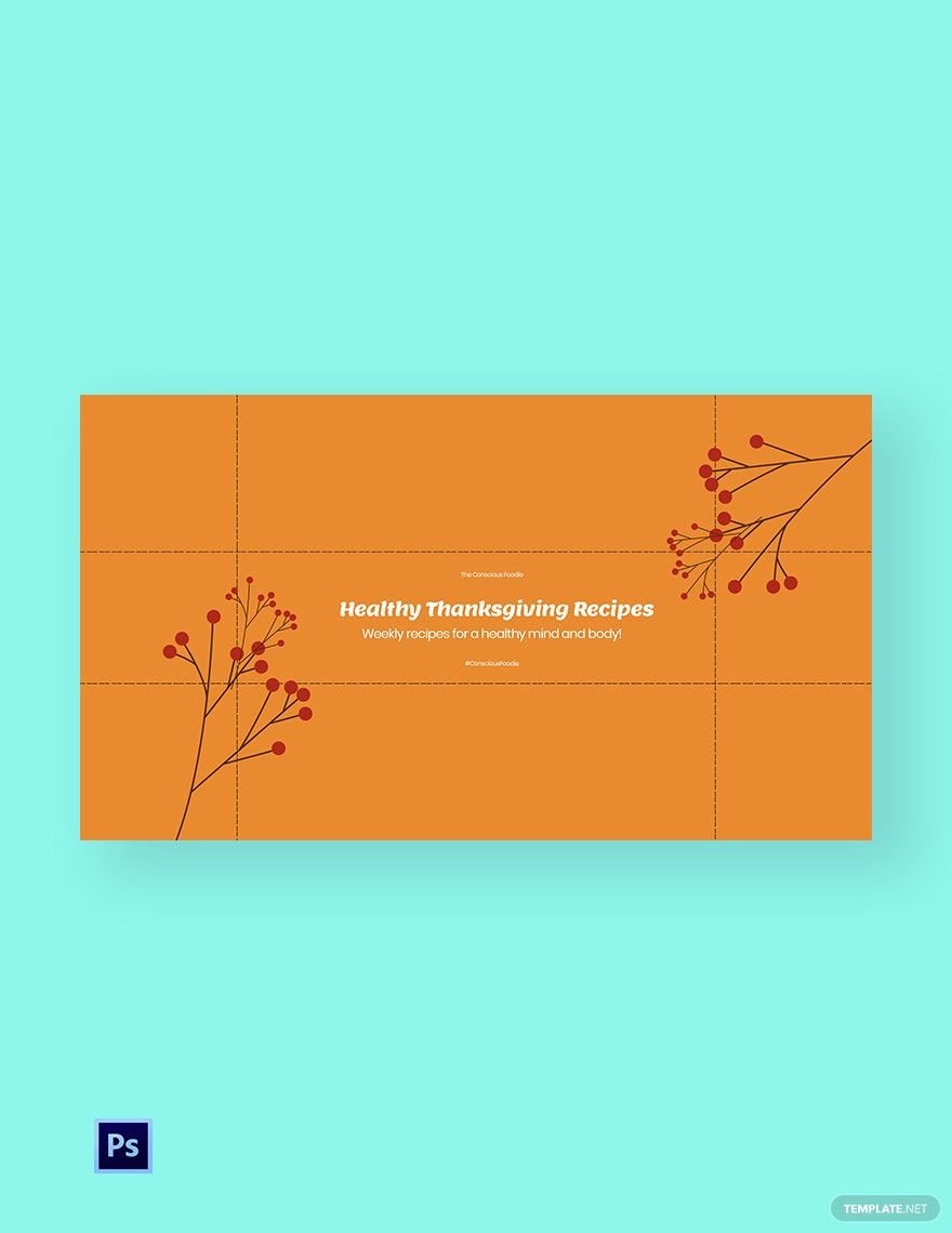 Free Thanksgiving Youtube Channel Cover Photo Template