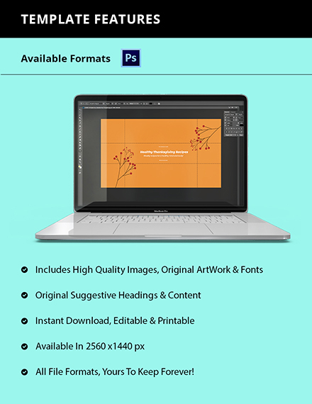 Free Thanksgiving Youtube Channel Cover Photo Template to Edit Online