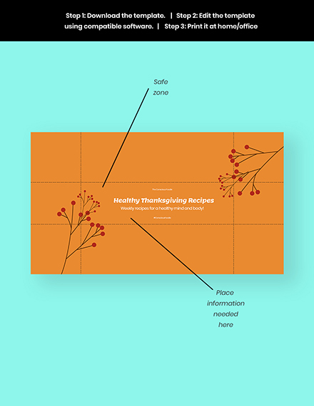 Free Thanksgiving Youtube Channel Cover Photo Template to Edit Online