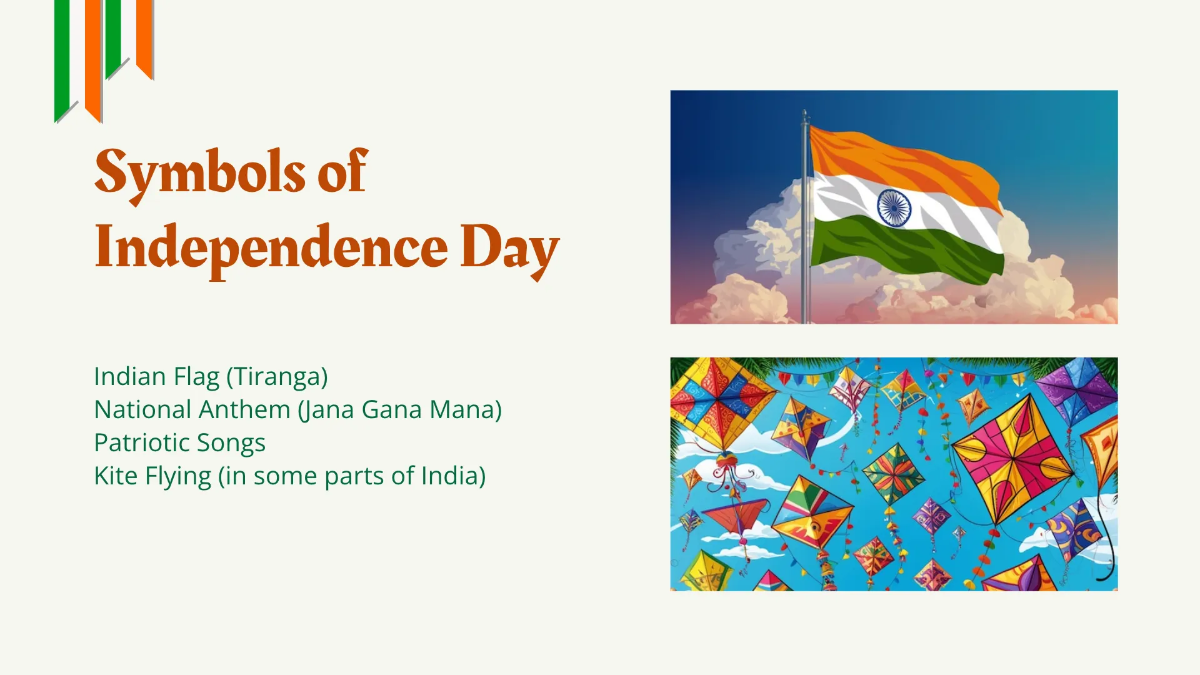 Free India Independence Day Presentation Template to Edit Online