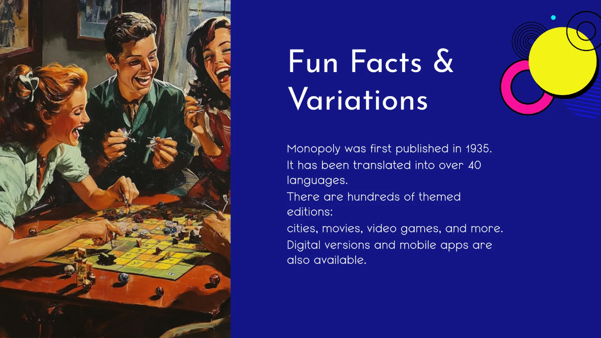 Free Monopoly Presentation Template to Edit Online