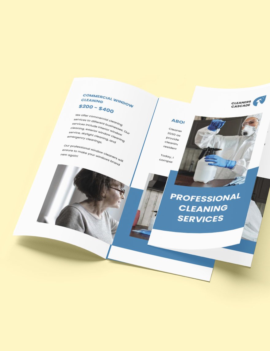 Window Cleaning Service Brochure Template