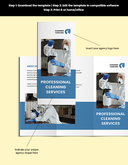 Free Window Cleaning Service Brochure Template to Edit Online