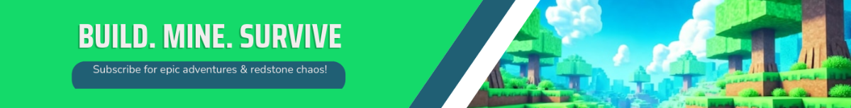 Minecraft YouTube Banner