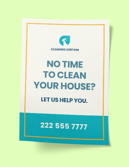 House Cleaning Service Yard Sign Editable
