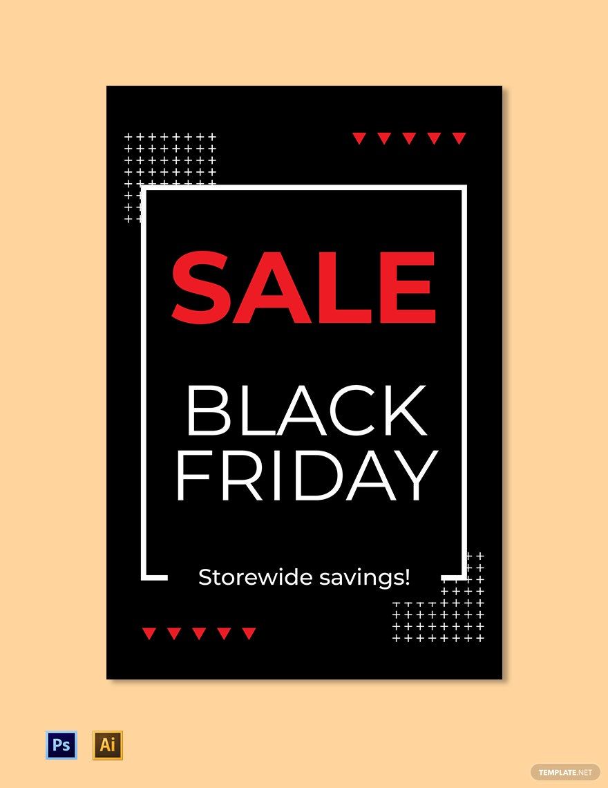 Black Friday Sign Template