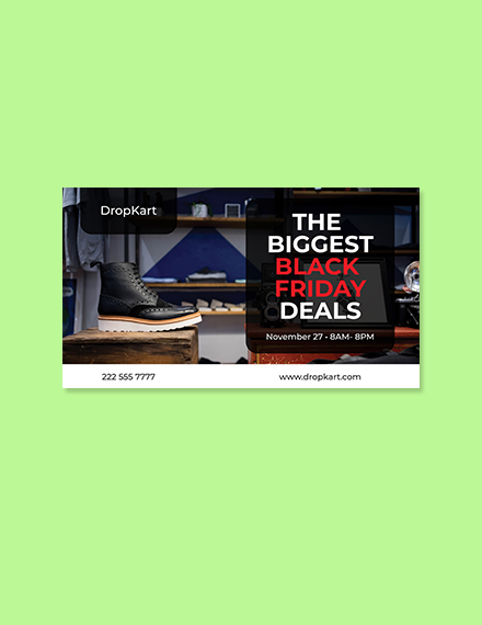 Free Black Friday Facebook Event Cover Template to Edit Online