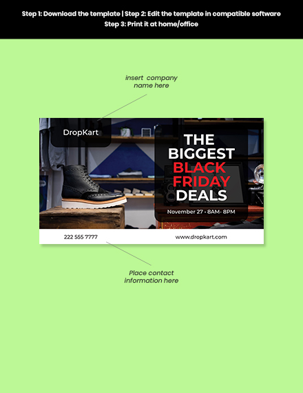 Free Black Friday Facebook Event Cover Template to Edit Online