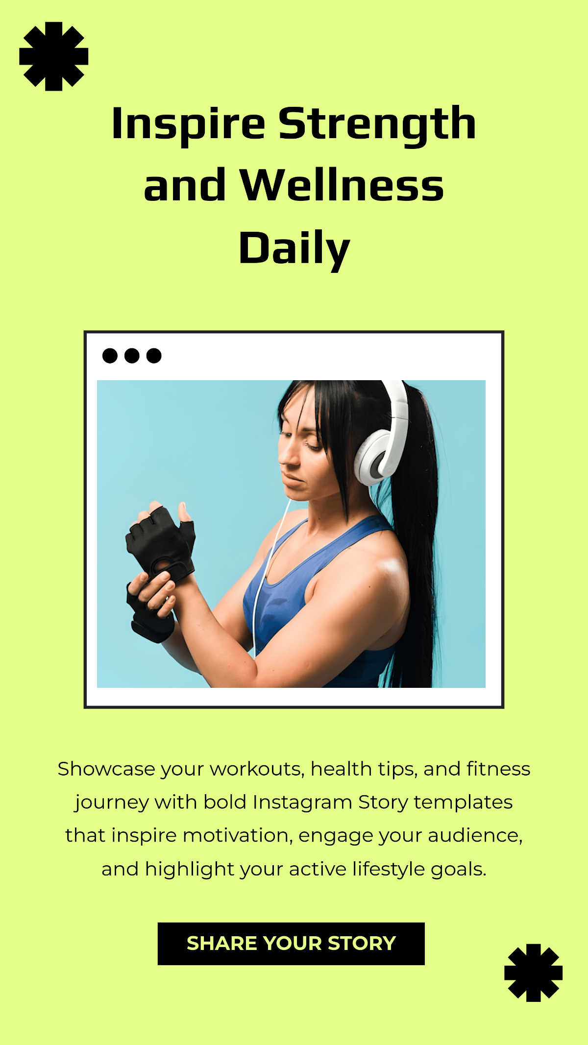 Free Fitness Instagram Story Template