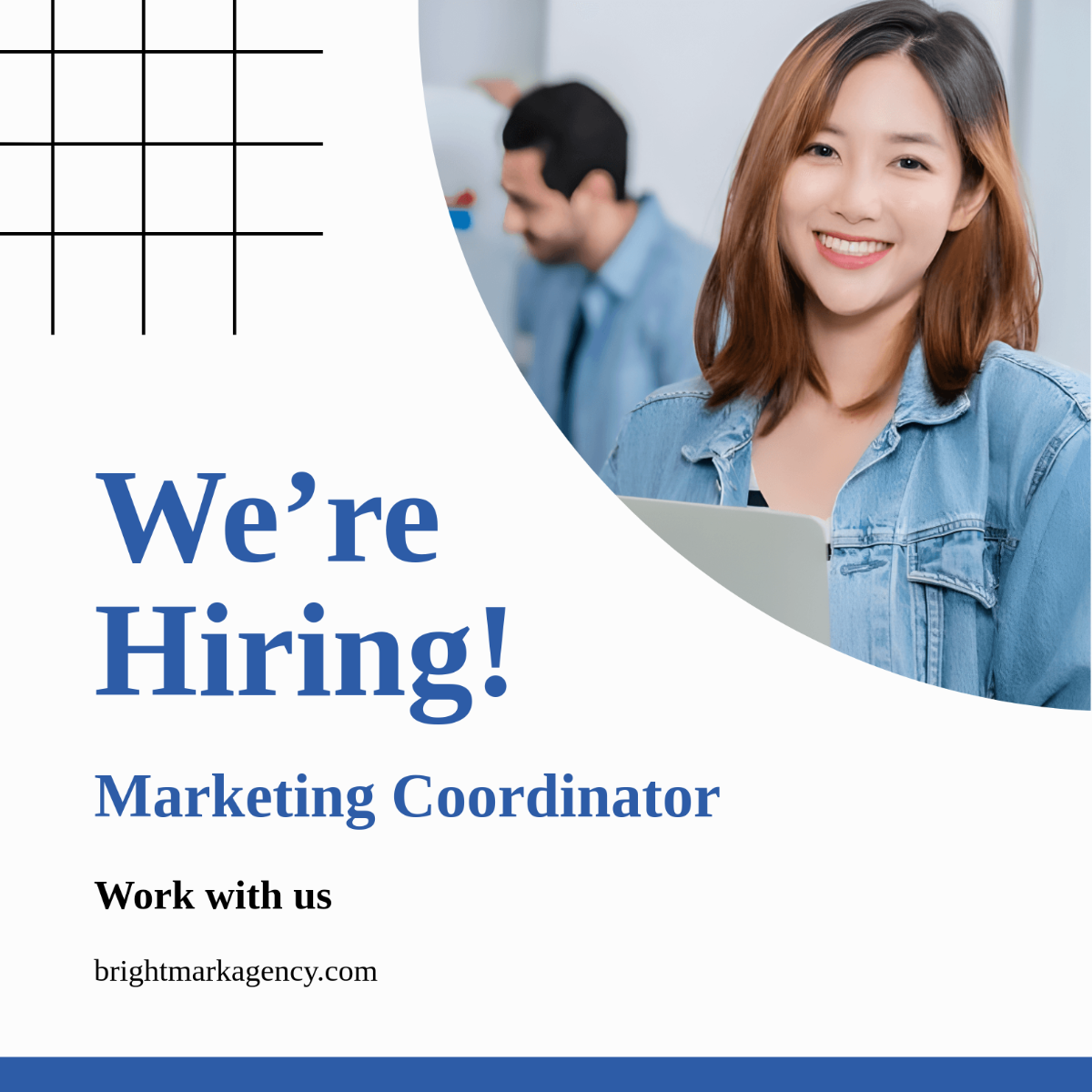 Free Simple Hiring Linkedin Post Template