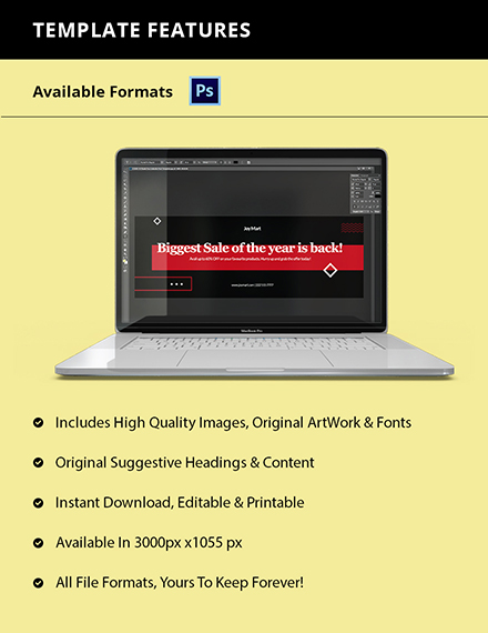 Free Black Friday Tumblr Banner Template to Edit Online