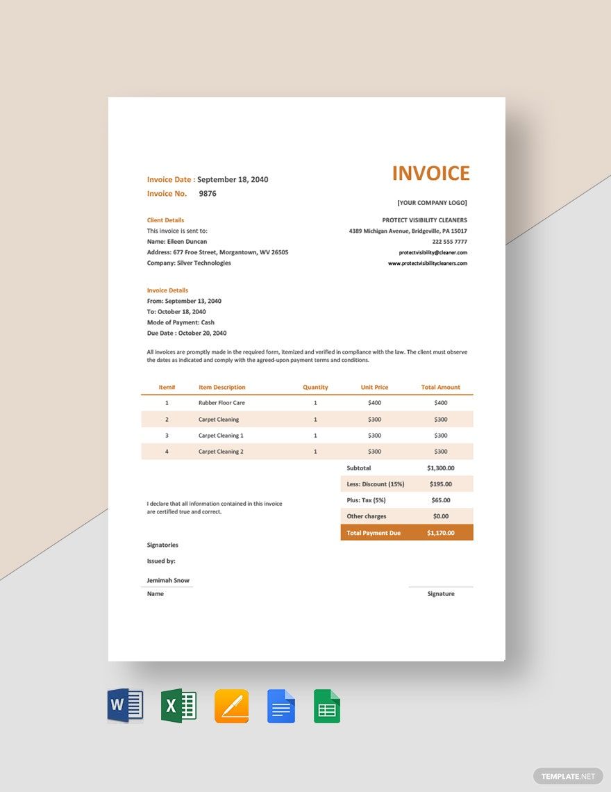 invoice template downloads