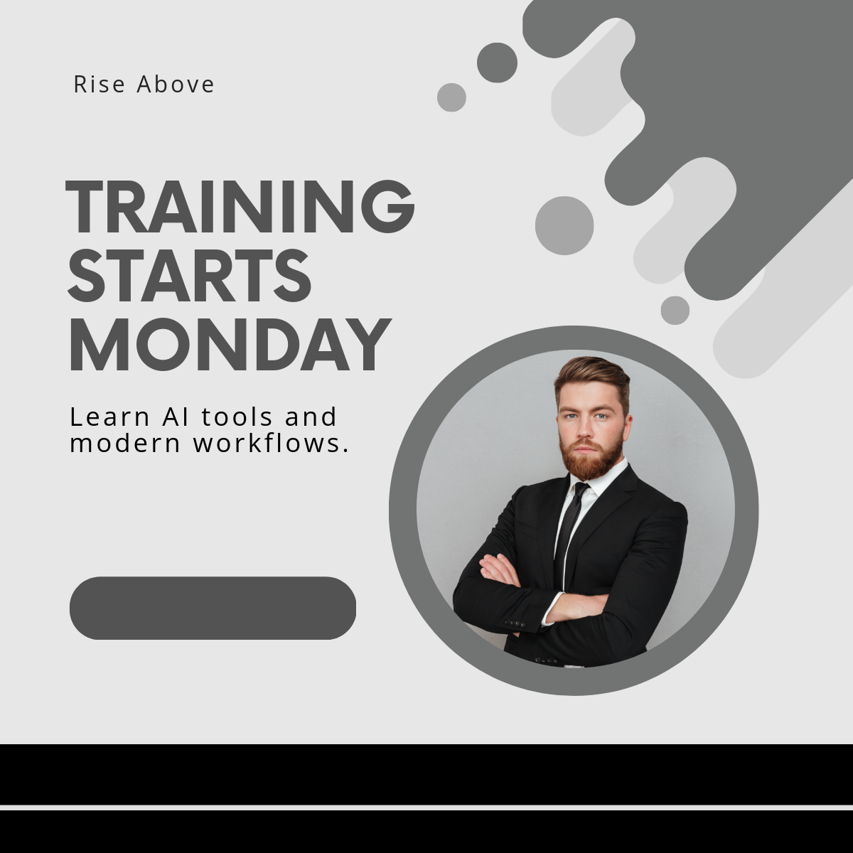 Free Modern Training Linkedin Post Template