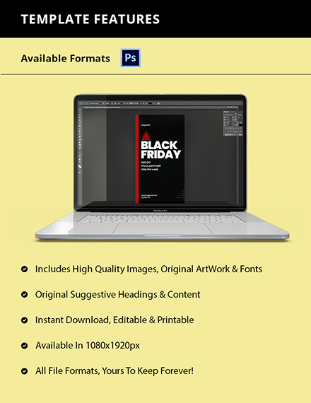 Free Black Friday Whatsapp Story Template to Edit Online