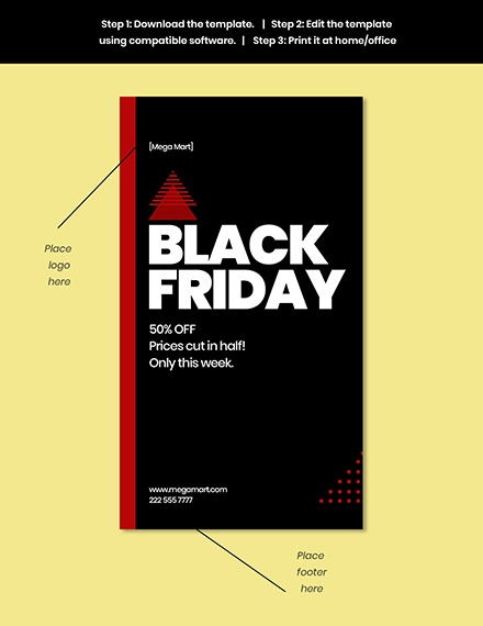 Free Black Friday Whatsapp Story Template to Edit Online