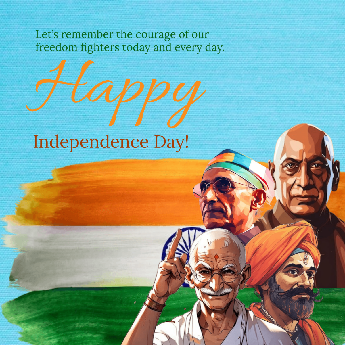 Free India Independence Day Whatsapp Post Template