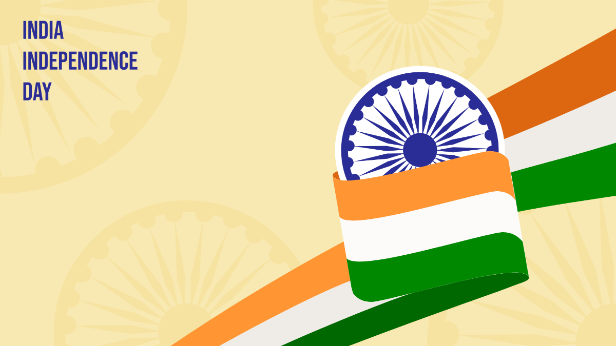 Free India Independence Day Background Design Template