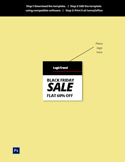 Free Black Friday Instagram Profile Photo Template to Edit Online