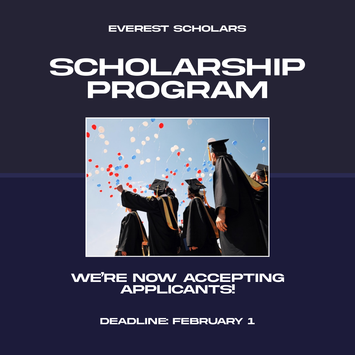 Free Scholarship Linkedin Post Template