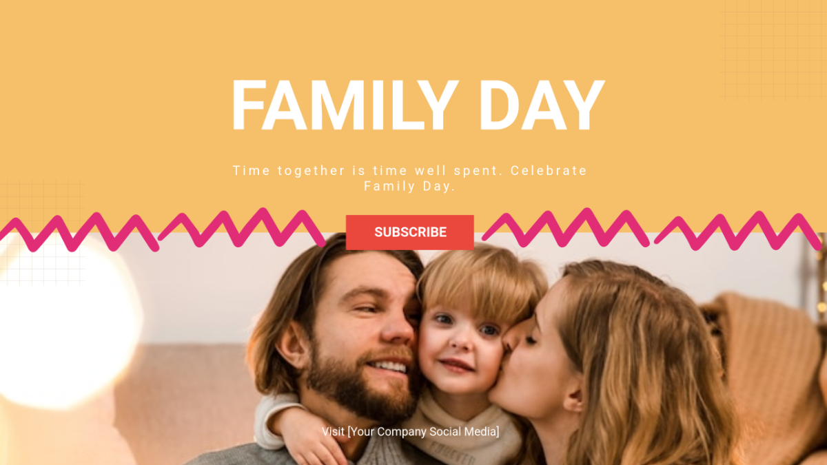 Free Family Day YouTube Ad Template to Edit Online