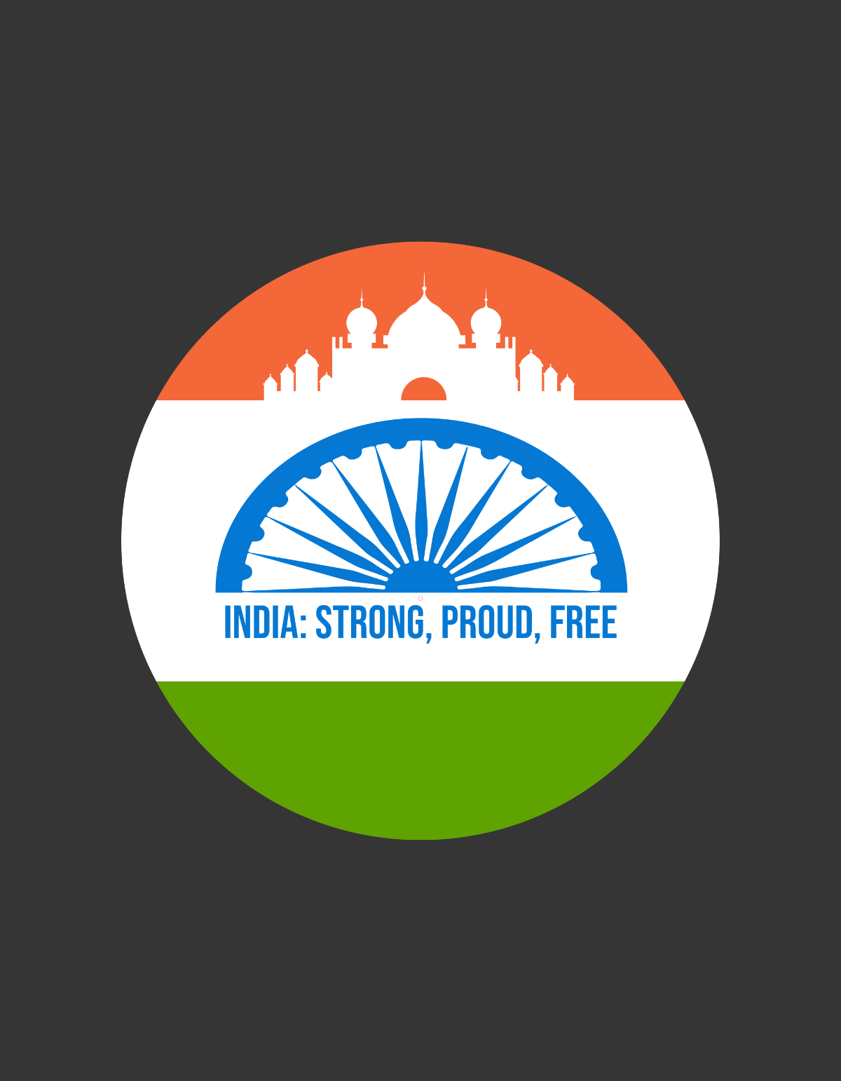 Free India Independence Day T-shirt Template