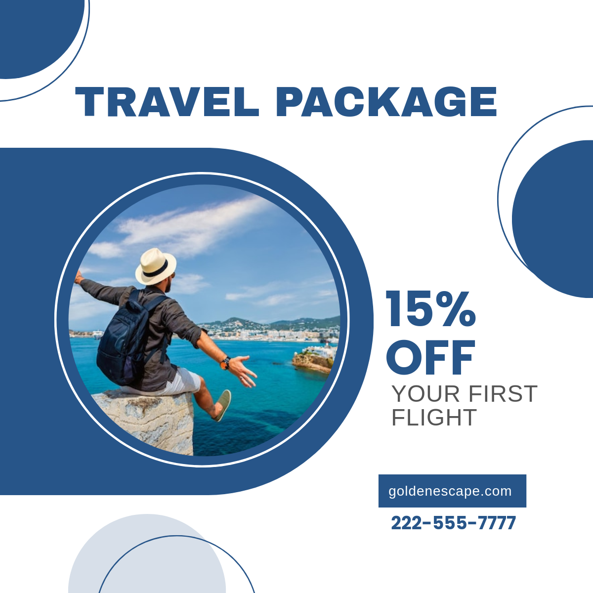 Free Travel Linkedin Post Template