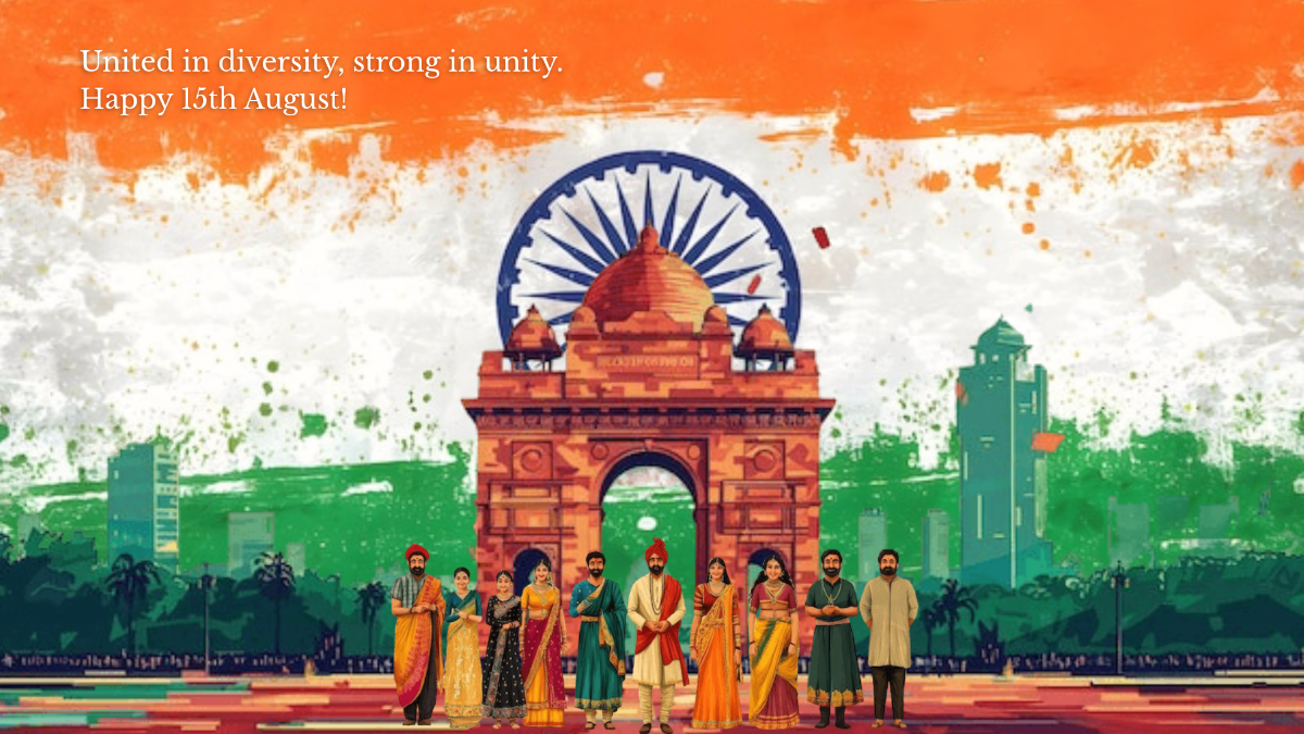 Free India Independence Day Wallpaper Background Template to Edit Online