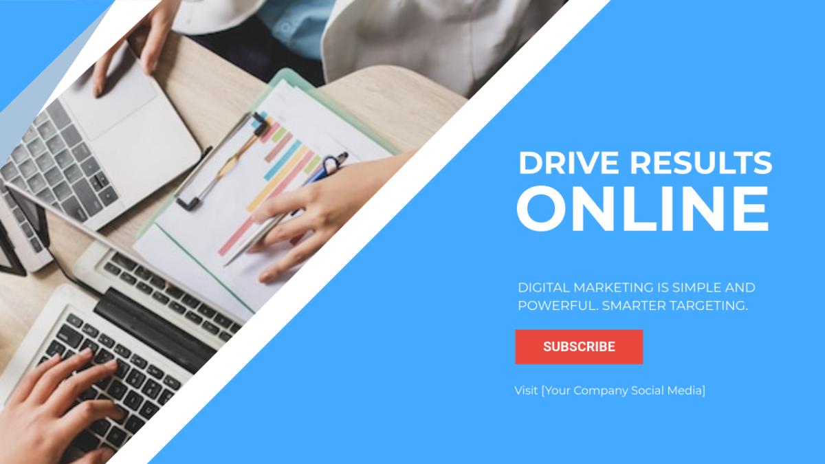 Free Digital Marketing YouTube Ad Template to Edit Online