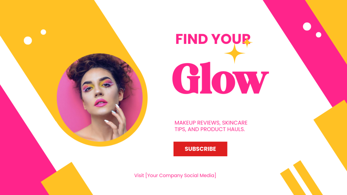 Free Beauty YouTube Ad Template to Edit Online